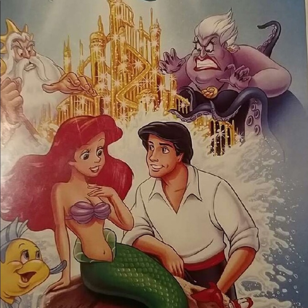 little mermaid VHS blackdiamond /banned cover art